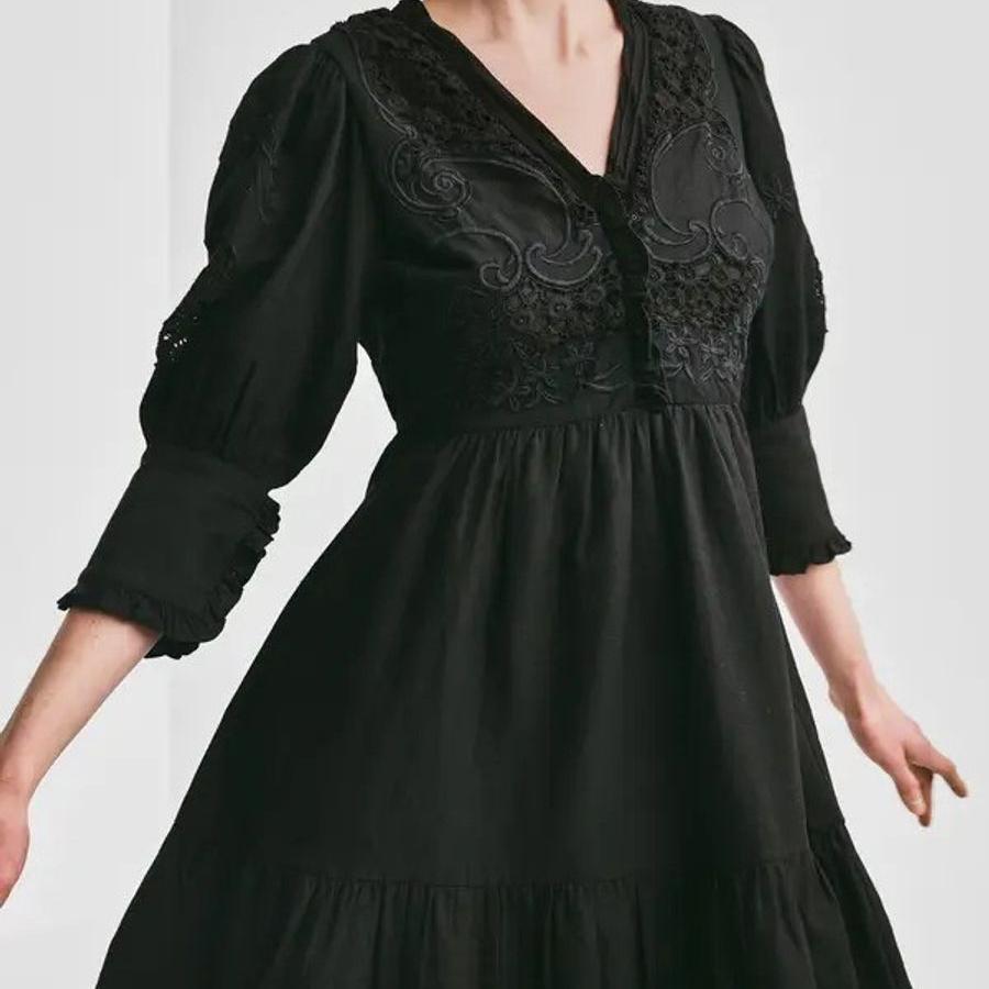 BYTIMO - Linen Mini Dress Black - Livsstilbutikken BYTIMO - Linen Mini Dress Black - Livsstilbutikken